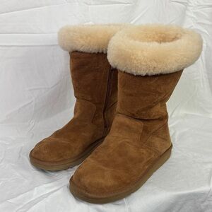 Ugg classic tall chestnut shearling leather sheepskin winter boots women’s 6
